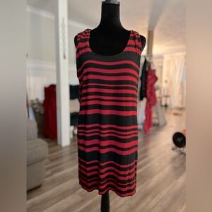 Soma size large red and black sleeveless lounge dress